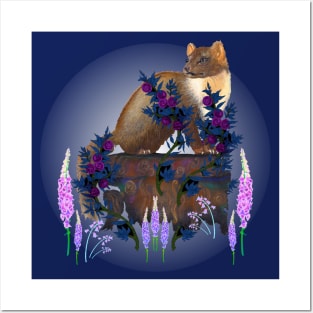 Pine Marten Love Posters and Art